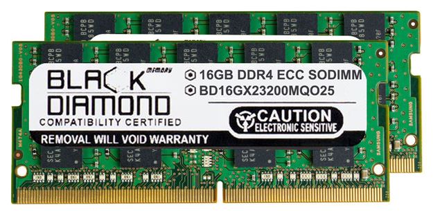 Picture of 32GB Kit (2x16GB) DDR4 3200 ECC SODIMM Memory 260-pin (2Rx8)